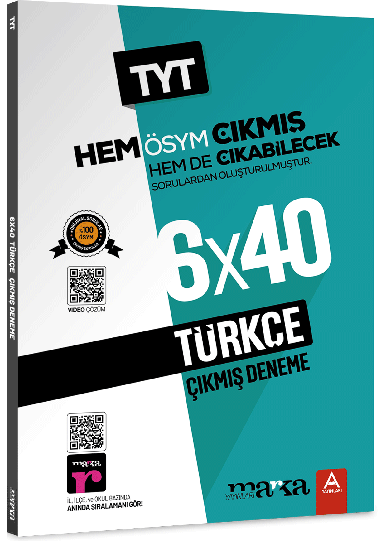 Marka YKS TYT Türkçe 6x40 Çıkmış ve Çıkabilecek Denemeler Marka Yayınları