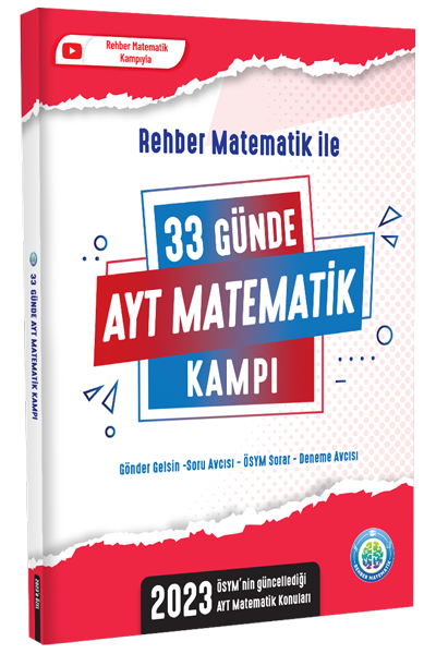 Rehber Matematik 2023 YKS AYT 33 Günde Matematik Kampı