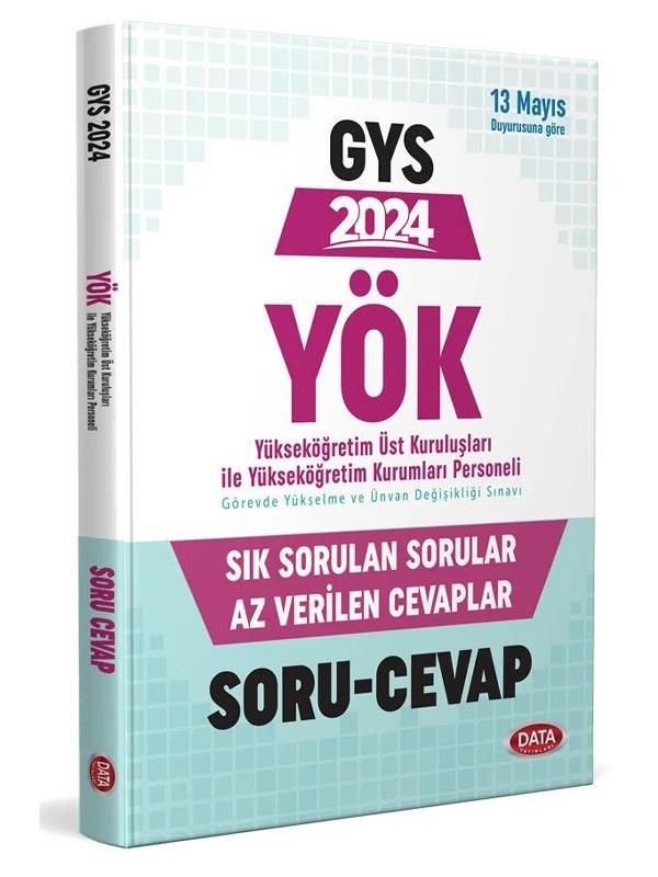 Data Yayınları YÖK Personeli GYS Sık Sorulan Sorular Az Verilen Cevaplar Soru Cevap