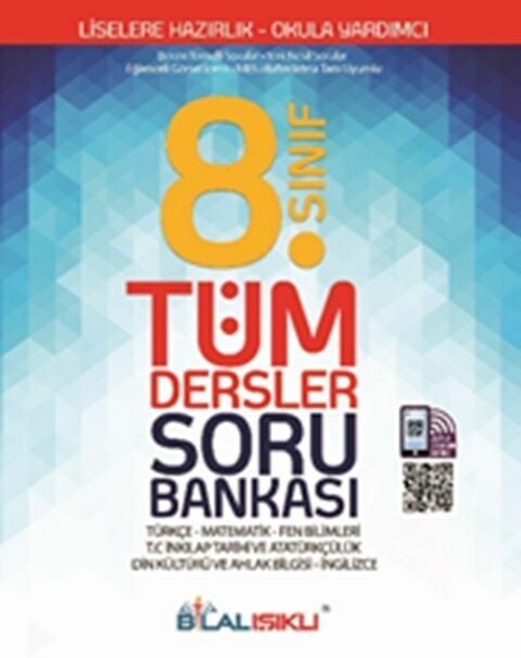 Bilal Işıklı Yayınları 8. Sınıf Tüm Dersler Soru Bankası