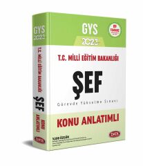 Data Yayınları 2023 Milli Eğitim Bakanlığı Şef GYS Konu Anlatımlı