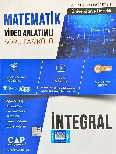 Çap Matematik İntegral Konu Anlatımlı Soru Bankası