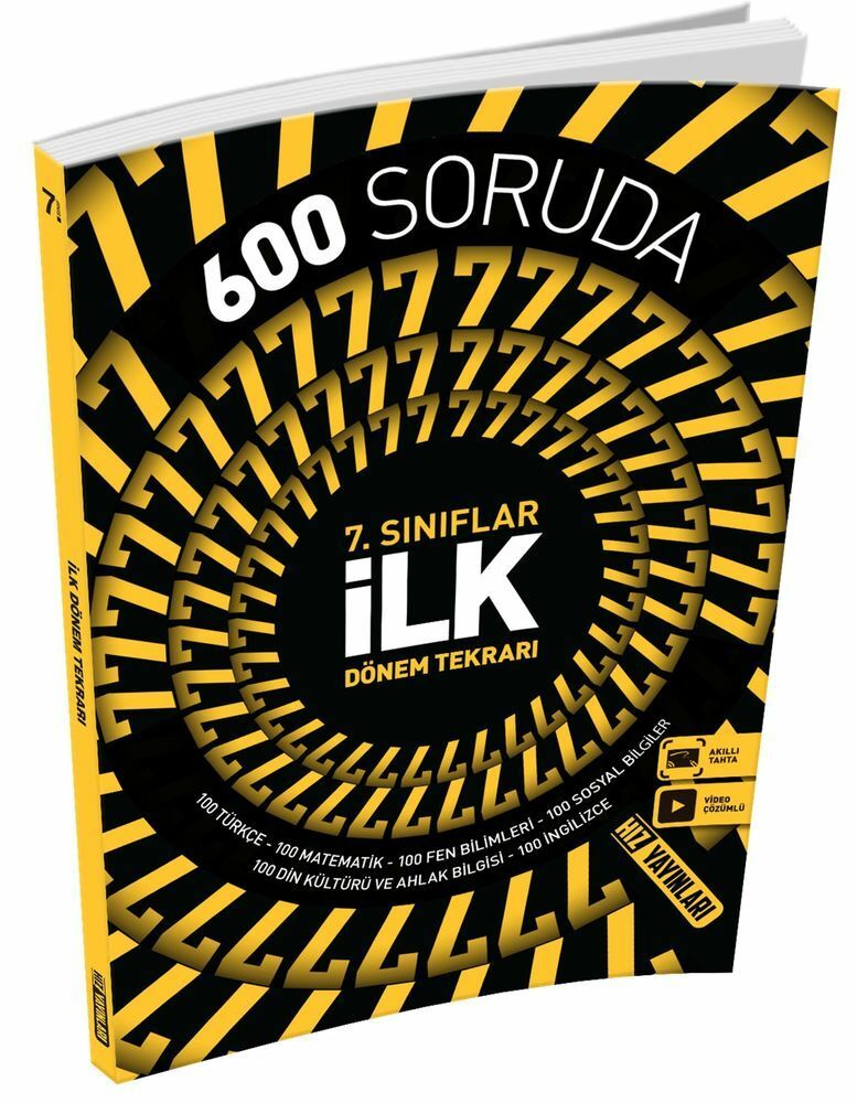 Hız Yayınları 7. Sınıf 600 Soruda İlk Dönem Tekrarı