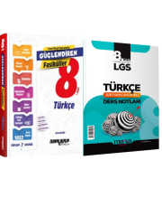 Ankara LGS Türkçe Fasikülleri ve Marka LGS Türkçe Ders Notları 2 li Set