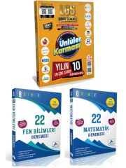 Süper Fırsat Ünlüler Karması LGS 10 Deneme ve PRF LGS Fen ve Matematik Deneme Seti