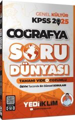 Yediiklim 2025 KPSS Genel Kültür Coğrafya Tamamı Video Çözümlü Soru Dünyası Yediiklim Yayınları