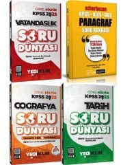 Pegem Ezberbozan Paragraf Soru ve Yediiklim 2025 KPSS Lisans Tarih+Coğrafya+Vatandaşlık 4 lü Set