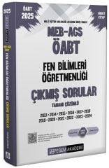 Pegem 2025 ÖABT MEB-AGS Fen Bilimleri Öğretmenliği Çıkmış Sorular Çözümlü Pegem Akademi Yayınları
