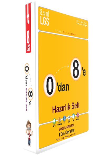 Tonguç 8. Sınıf LGS 0 dan 8 e Tüm Dersler Sözel Sayısal Hazırlık Seti Tonguç Akademi