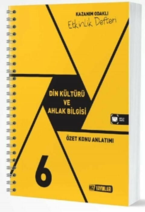 Hız Yayınları 6. Sınıf Din Kültürü ve Ahlak Bilgisi Etkinlik Defteri