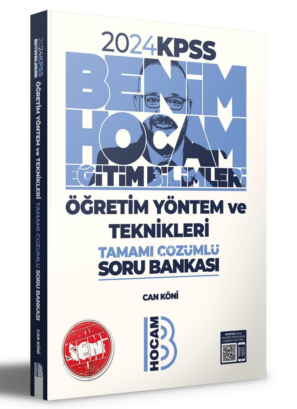 2024 KPSS Eğitim Bilimleri Öğretim Yöntem ve Teknikleri Tamamı Çözümlü Soru Bankası Benim Hocam Yayınları