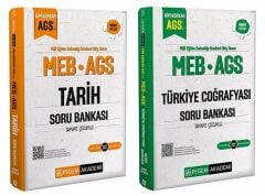 Pegem 2025 MEB-AGS Tarih + Türkiye Coğrafyası Soru Bankası 2 li Set Pegem Akademi Yayınları