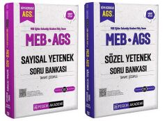 Pegem 2025 MEB-AGS Sayısal + Sözel Yetenek Soru Bankası 2 li Set Pegem Akademi Yayınları