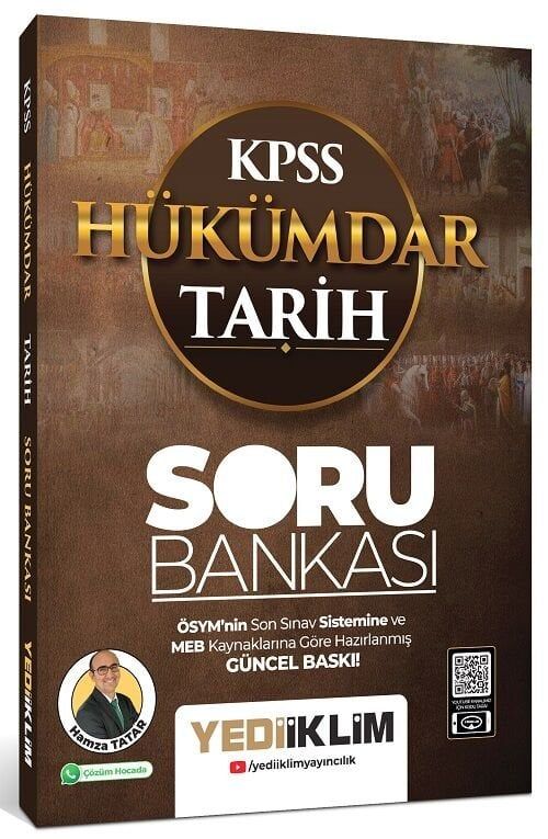Yediiklim KPSS Tarih Hükümdar Soru Bankası - Hamza Tatar Yediiklim Yayınları