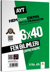 Marka Yayınları AYT Fen Bilimleri ÖSYM Çıkmış ve Çıkabilecek Sorulardan Oluşturulmuş 6 Deneme Sınavı Tamamı Video Çözümlü