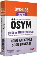 Data Yayınları Ölçme Seçme ve Yerleştirme Merkezi ÖSYM Şoför ve Tekniker Unvan Değişikliği Sınavı Konu Anlatımlı Soru Bankası
