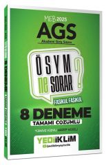 Yediiklim 2025 MEB-AGS Tüm Dersler ÖSYM Ne Sorar 8 Deneme Çözümlü Yediiklim Yayınları