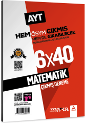 Marka Yayınları AYT Matematik ÖSYM Çıkmış ve Çıkabilecek Sorulardan Oluşturulmuş 6 Deneme Sınavı Tamamı Video Çözümlü