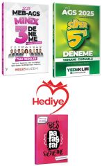 Yediiklim + İndeks 2025 MEB-AGS Tüm Dersler Süper 5+3 Deneme 2 li Set Yediiklim + İndeks Akademi Yayınları - HEDİYELİ