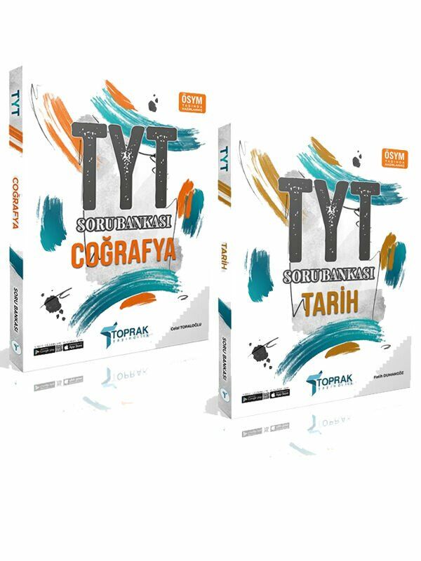 Toprak Yayınları 2025 TYT Tarih ve Coğrafya Soru Bankası 2 Kitap Set
