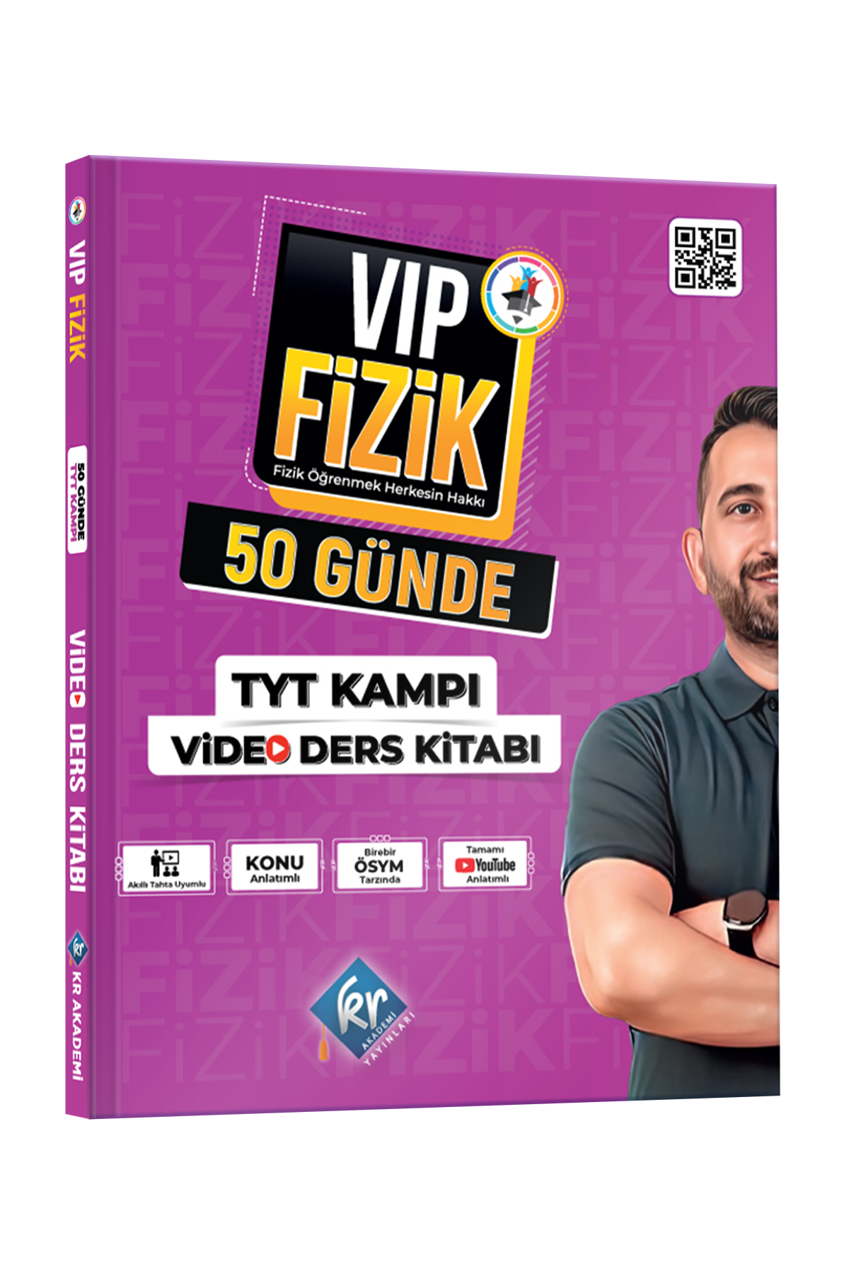 2024 Vip Fizik 50 Günde TYT Kampı Video Ders Kitabı KR AKADEMİ