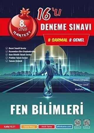 Nartest yayınevi 8. Sınıf Fen Bilimleri 16` lı Deneme Sınavı