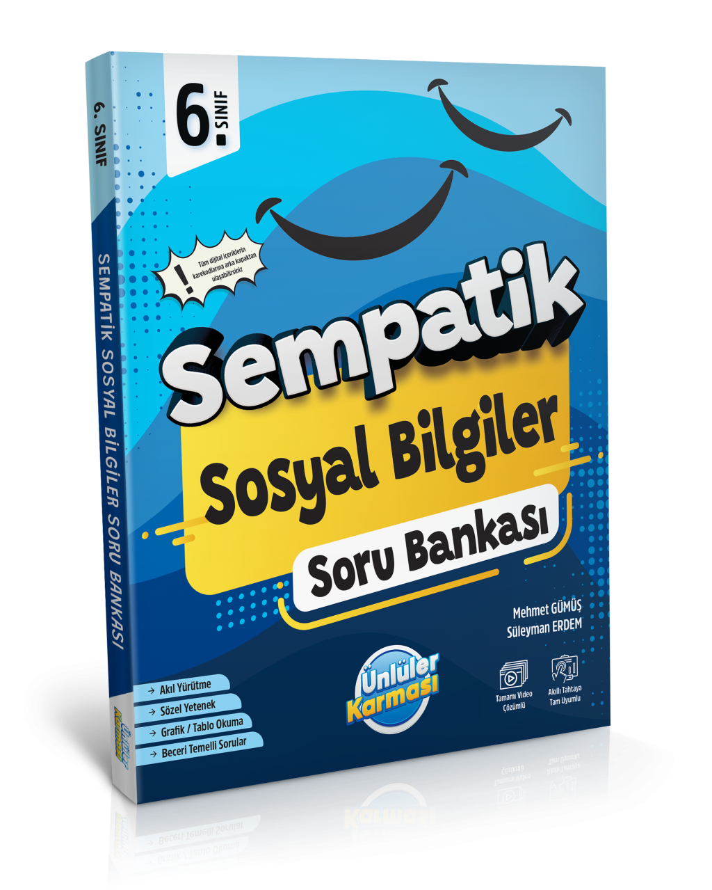 Ünlüler 6. Sınıf Sosyal Bilgiler Sempatik Soru Bankası Ünlüler Yayınları