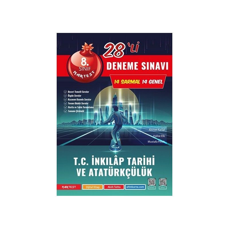 Nartest Yayınları 8. Sınıf Mod T.C. İnkılap Tarihi Ve Atatürkçülük 28 Deneme Sınavı