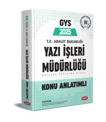 Data 2025 GYS Adalet Bakanlığı Yazı İşleri Müdürlüğü Konu Anlatımlı Görevde Yükselme Data Yayınları