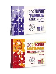 Benim Hocam 2025 KPSS Türkçe+Matematik Ders Notları 2 li Set Benim Hocam Yayınları