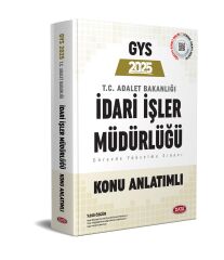 Data 2025 GYS Adalet Bakanlığı İdari İşler Müdürlüğü Konu Anlatımlı Görevde Yükselme Data Yayınları