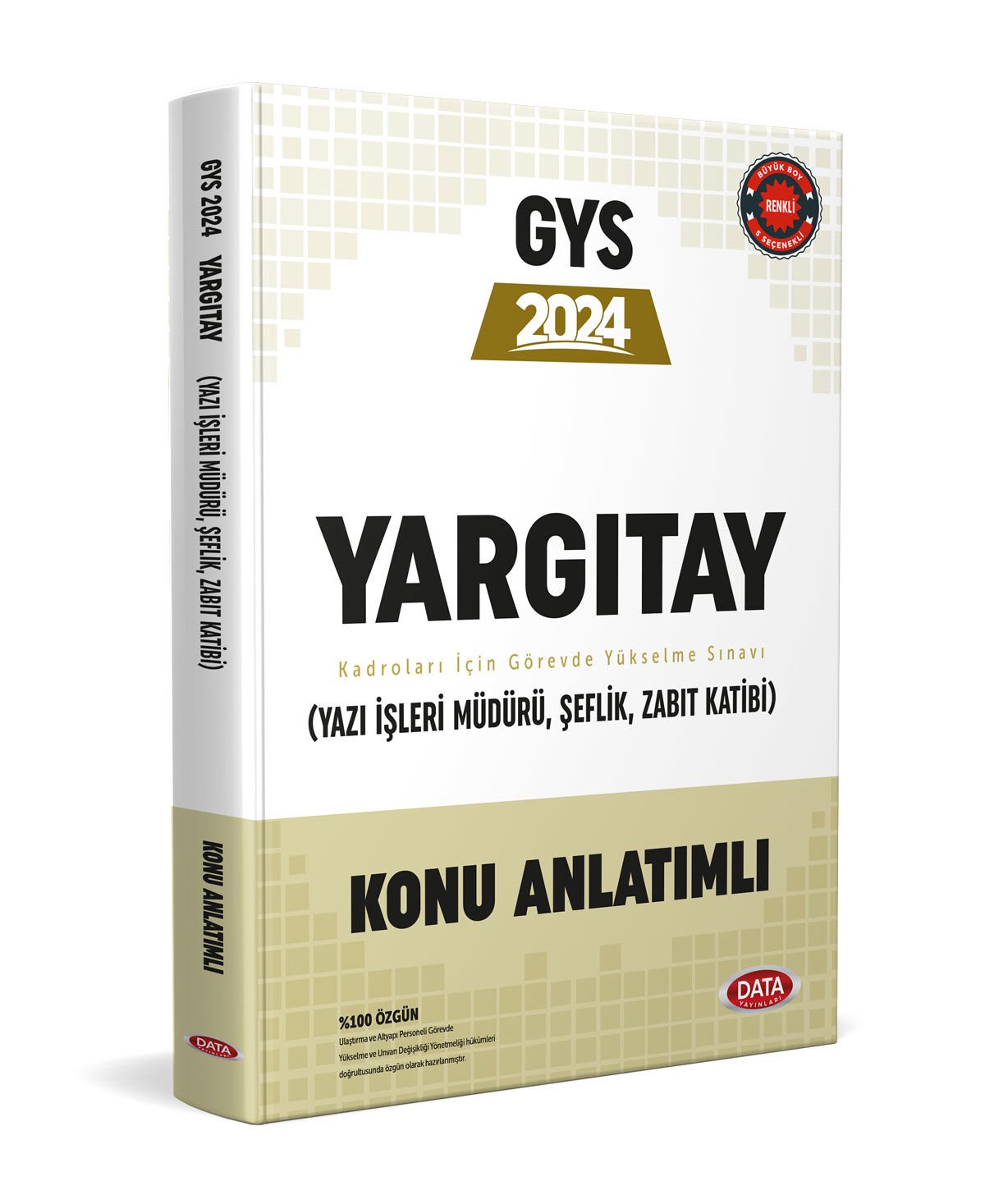 Data 2024 GYS Yargıtay Yazı İşleri Müdürü, Şeflik, Zabit Katibi Konu Anlatımlı Data Yayınları
