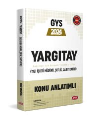 Data 2024 GYS Yargıtay Yazı İşleri Müdürü, Şeflik, Zabit Katibi Konu Anlatımlı Data Yayınları