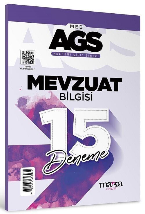 Marka MEB-AGS Mevzuat Bilgisi 15 Deneme Çözümlü Marka Yayınları