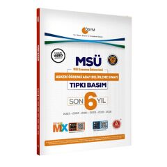 A Yayınları MSÜ Tıpkı Basım Son 6 Yıl Çıkmış Sorular Video Çözümlü A Yayınları