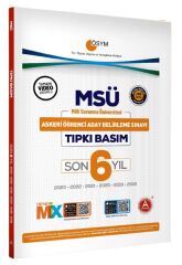 A Yayınları MSÜ Tıpkı Basım Son 6 Yıl Çıkmış Sorular Video Çözümlü A Yayınları