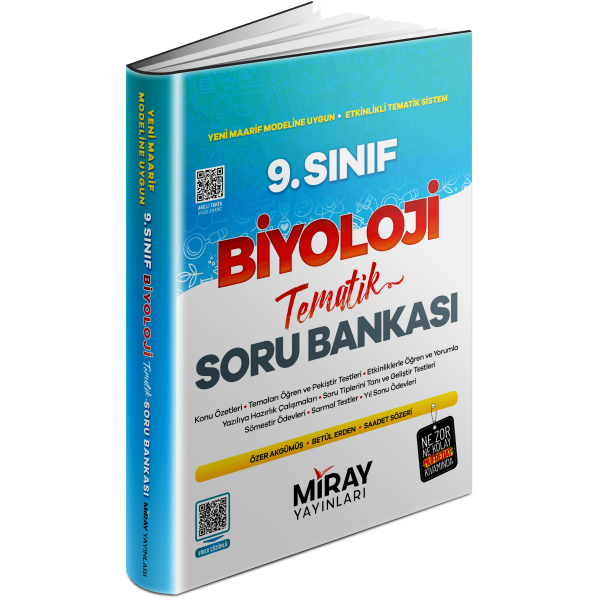 Miray Yayınları 9. Sınıf Biyoloji Tematik Konu Özetli Soru Bankası
