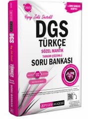Pegem 2025 DGS Türkçe Sözel Mantık Soru Bankası Çözümlü Pegem Akademi Yayınları