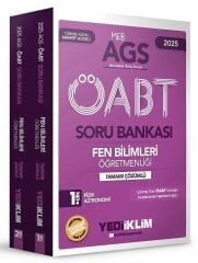 Yediiklim 2025 ÖABT MEB-AGS Fen Bilimleri Öğretmenliği Soru Bankası Çözümlü Modüler Set Yediiklim