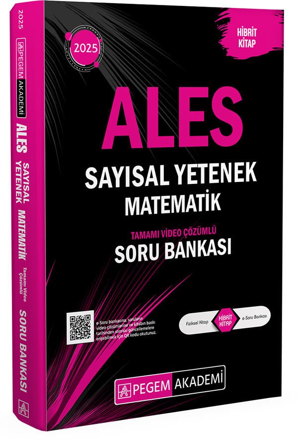 Pegem 2025 ALES Matematik Sayısal Yetenek Soru Bankası Çözümlü Pegem Akademi Yayınları