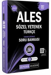 Pegem 2025 ALES Türkçe Sözel Yetenek Soru Bankası Çözümlü Pegem Akademi Yayınları