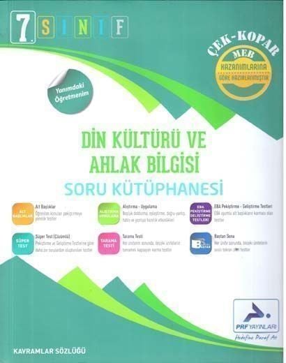 PRF Yayınları 7. Sınıf Din Kültürü ve Ahlak Bilgisi Soru Kütüphanesi