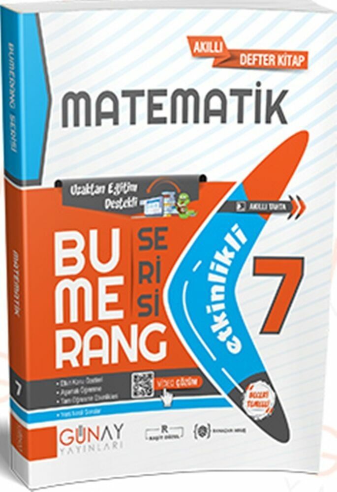 Günay Yayınları 7. Sınıf Matematik Etkinlikli Bumerang Serisi