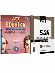 Marka Yayınları 2024 AYT 5x24 Deneme ve KR AYT Edebika Soru 2 li Set