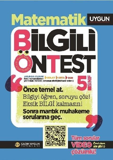 Sadık Uygun Yayınları 5. Sınıf Matematik Bilgili Ön Test