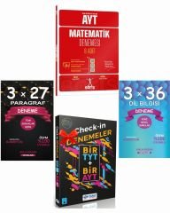 Anla Kazan Deneme + Barış AYT Matematik Deneme + Yanıt 1 TYT 1 AYT Deneme 4 lü Seti