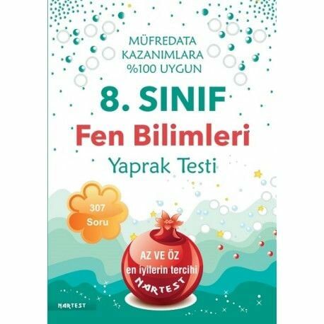 Nartest Yayınları 8. Sınıf Fen Bilimleri Yaprak Testi - Yeni Müfredat