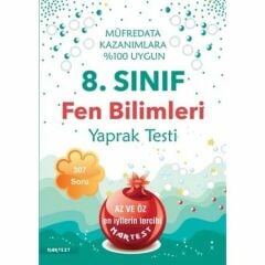 Nartest Yayınları 8. Sınıf Fen Bilimleri Yaprak Testi - Yeni Müfredat