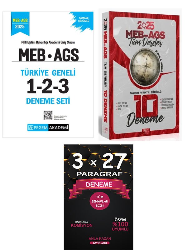 Anla Kazan 2025 Cba + Pegem 10+3 ve Paragraf Deneme Seti