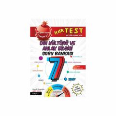 Nartest Yayınları 7. Sınıf Süper Zeka Din Kültürü Soru Bankası (Mavi Seri İle Aynı Kitap)